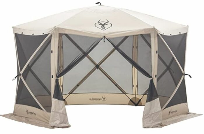 Gazelle Tents 21500 G6 Pop-Up Portátil de 6 lados Gazebo / Tienda con mosquitero para 8 personas